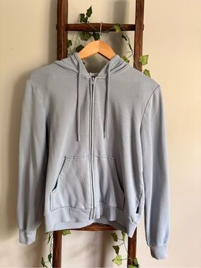 Eddie Bauer Light Blue Full-Zip Hoodie with Pockets